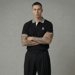 Camiseta 185017 Tipo Polo Negra Para Hombre