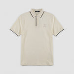 Camiseta 185035 Tipo Polo Crema Para Hombre