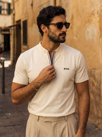 Camiseta 921082 Basica Crema para hombre