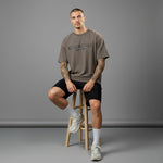 Camiseta 528001*1 Oversize Pickling Gris Para Hombre