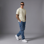 Camiseta 826001 Básica Crema Para Hombre