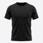 Camiseta Deportiva Básica Negra Para Hombre Ref. CAM12