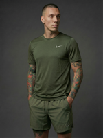 Camiseta Deportiva Básica Verde Para Hombre Ref. 10V1L-2