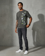 Camiseta 834003 Oversize Pickling Gris Para Hombre