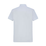 Camiseta 13614# Tipo Polo Blanca Para Hombre