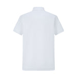 Camiseta 22552# Tipo Polo Blanca Para Hombre