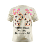 Camiseta 66792 Estampada Crema Para Hombre