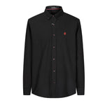 Camisa 50004 Negra Manga Larga para Hombre