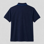 Camiseta 185043 Tipo Polo Azul Oscuro Para Hombre