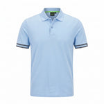 Camiseta 185022 Tipo Polo Azul Claro para hombre