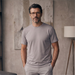 Camiseta 25D657-1 Gris Oscuro Para Hombre