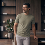 Camiseta 25D657-1 Verde Oscuro Para Hombre