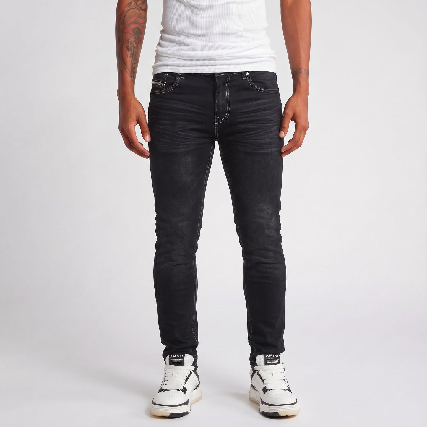 Jean G-S F012 Negro Para Hombre
