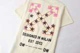 Camiseta 66792 Estampada Crema Para Hombre