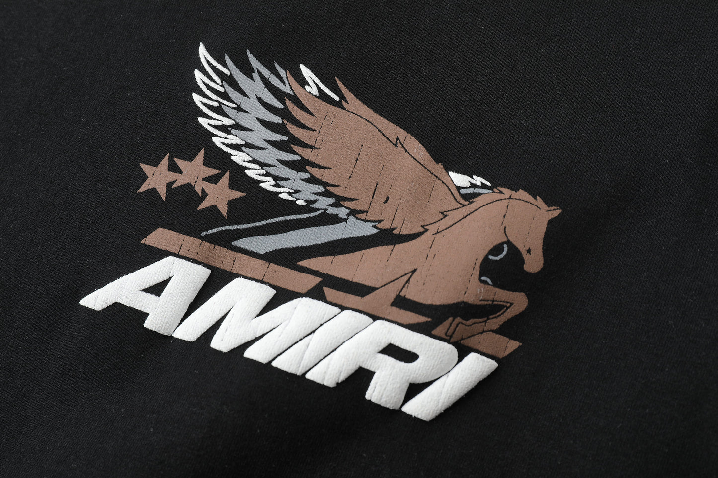 Camiseta 66781 Estampada Negra Para Hombre