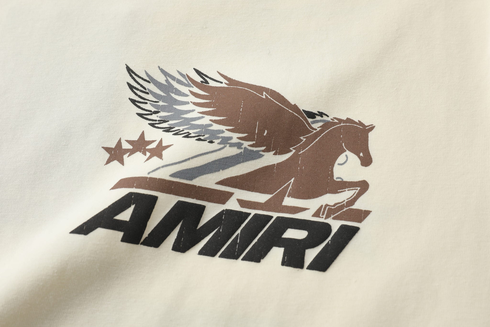 Camiseta 66781 Estampada Crema Para Hombre