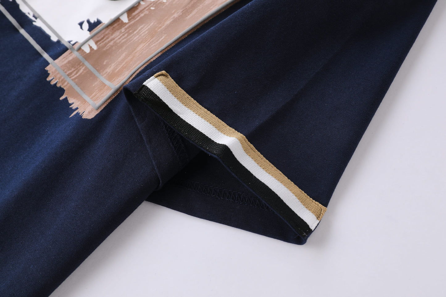 Camiseta 786653 Estampada Azul Oscuro Para Hombre