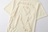 Camiseta 66778 Estampada Crema Para Hombre