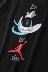 Camiseta 786637 Estampada Negra Para Hombre