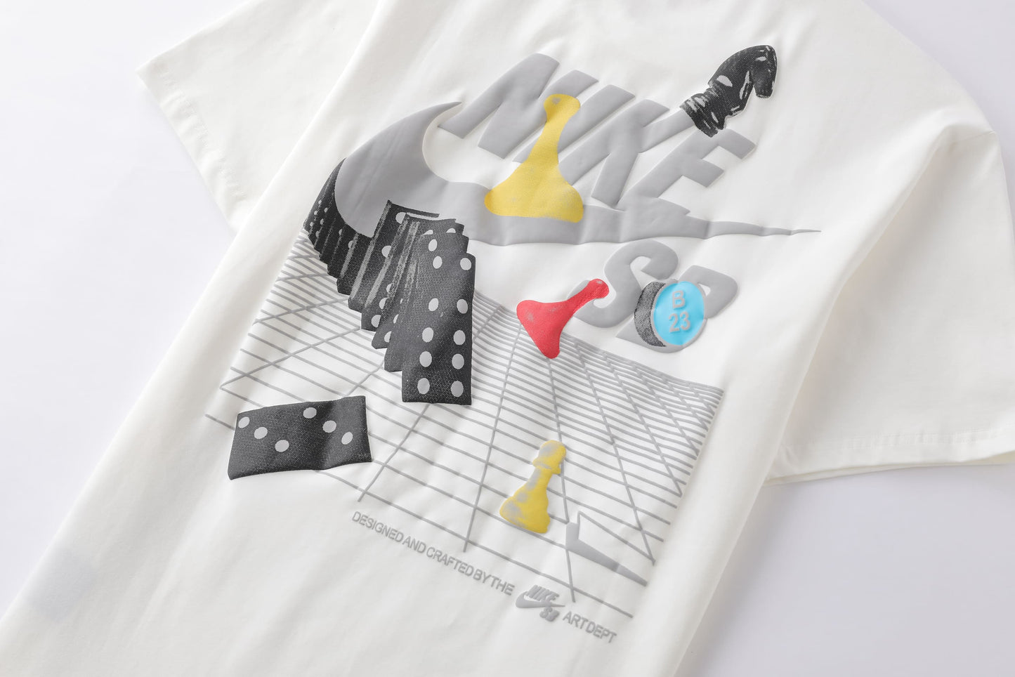 Camiseta 786631 Estampada Blanca Para Hombre