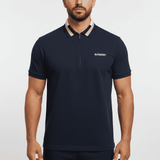 Camiseta 13616# Tipo Polo Azul Oscuro Para Hombre