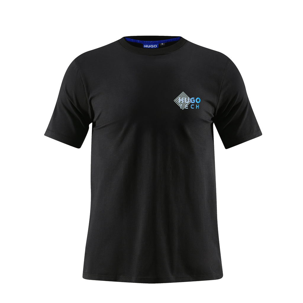 Camiseta 166009 Estampada Negra Para Hombre
