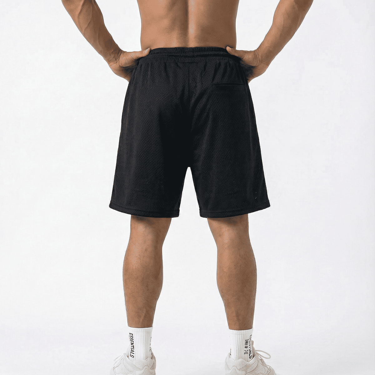 Bermuda 1818011 Negra De Algodón Para Hombre