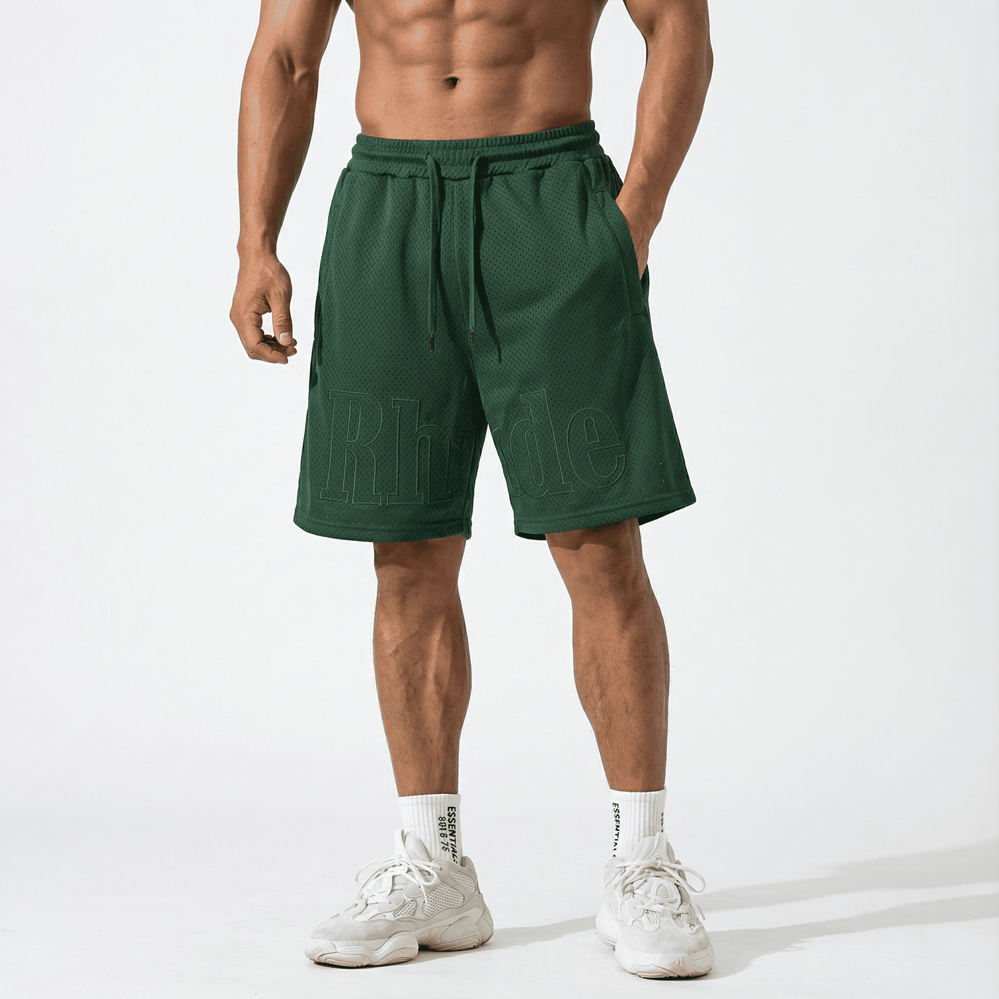 Bermuda 1818011 Verde De Algodón Para Hombre