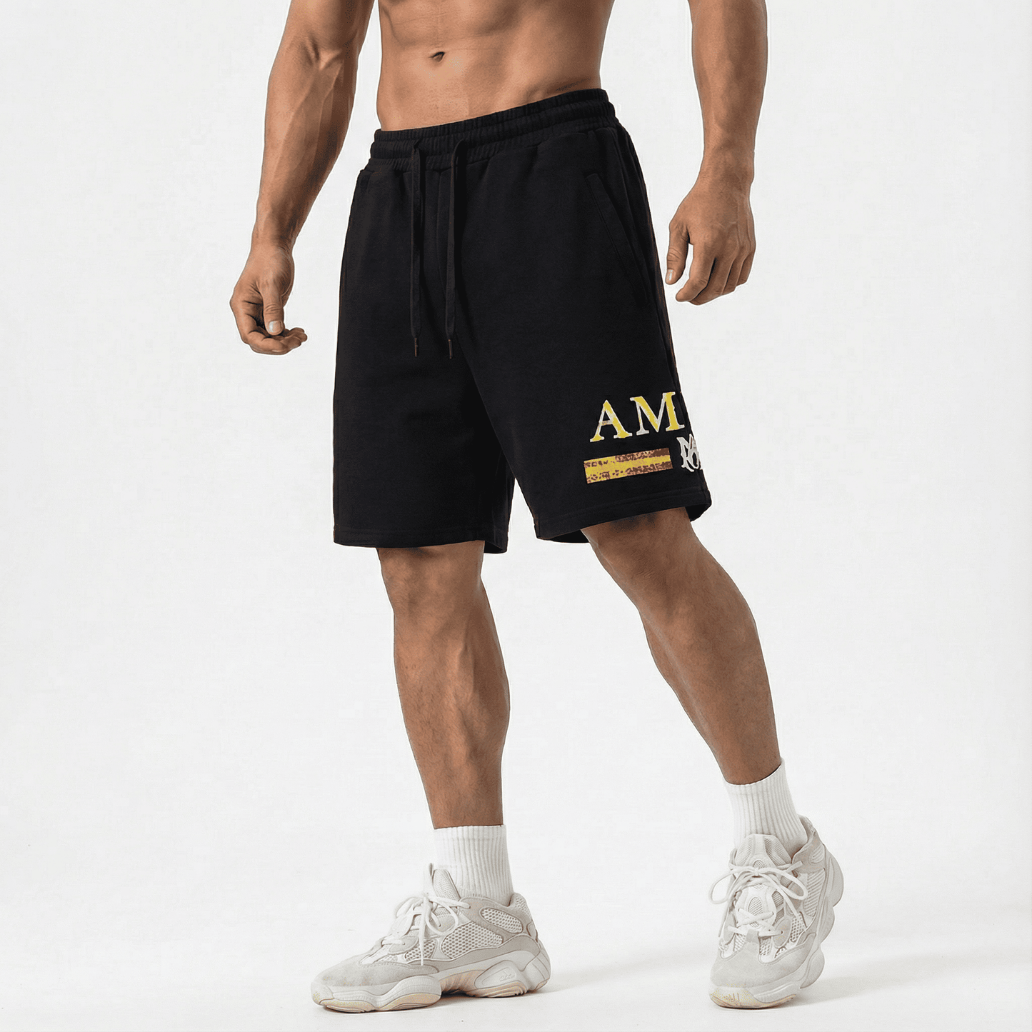 Bermuda 1818018 Negra De Algodón Para Hombre