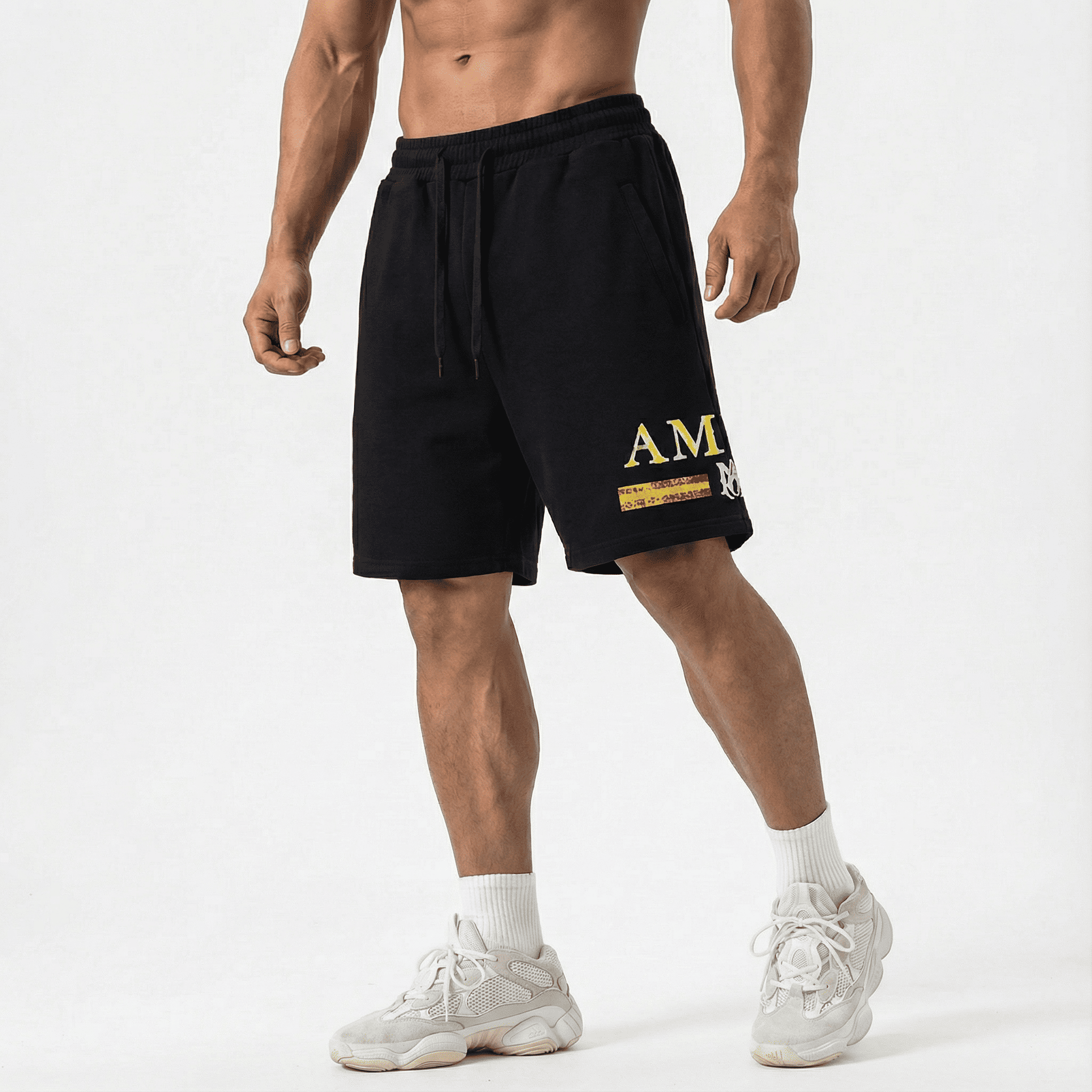 Bermuda 1818018 Negra De Algodón Para Hombre