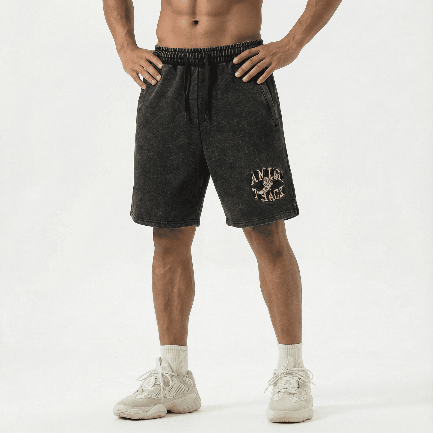 Bermuda 1818019 Pickling Negra De Algodón Para Hombre