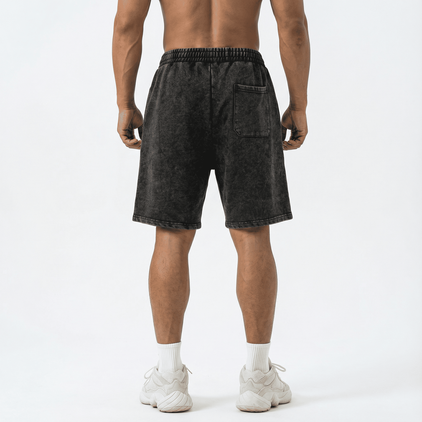 Bermuda 1818019 Pickling Negra De Algodón Para Hombre