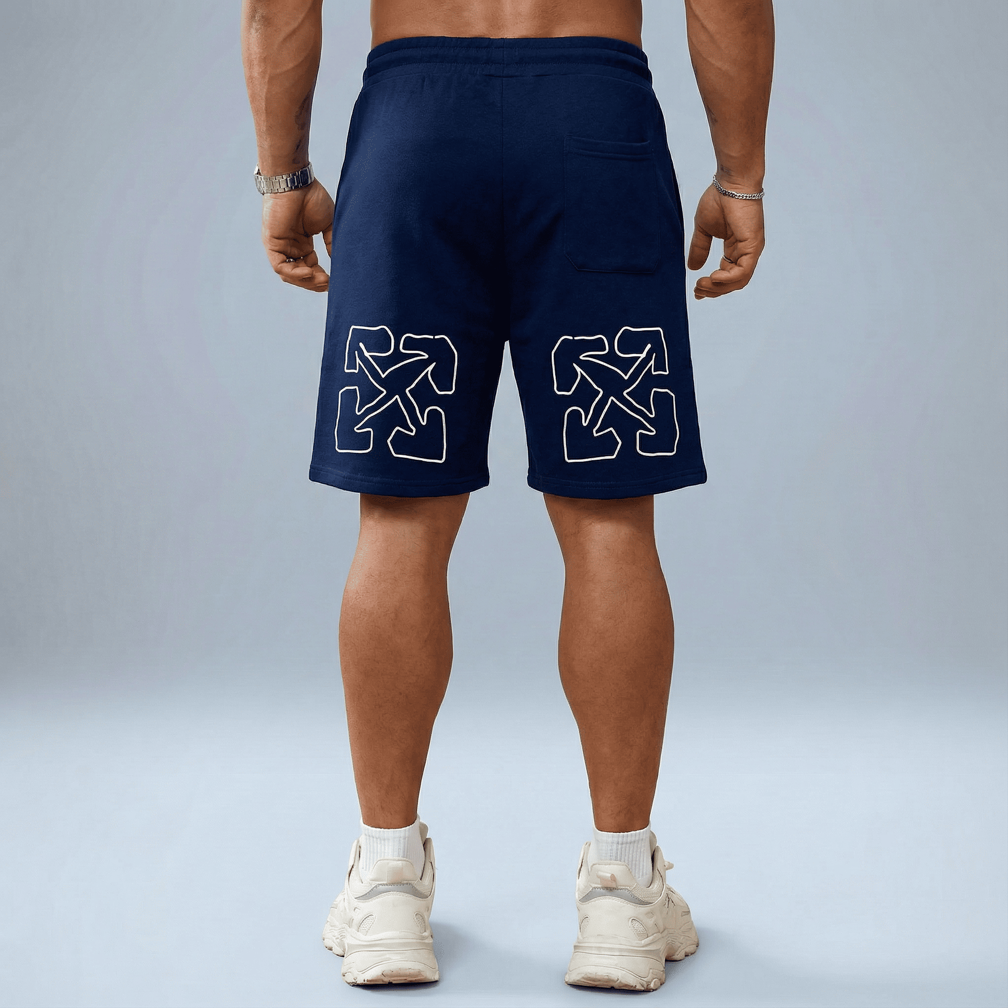 Bermuda 1818026 Azul Oscura de algodón Para Hombre