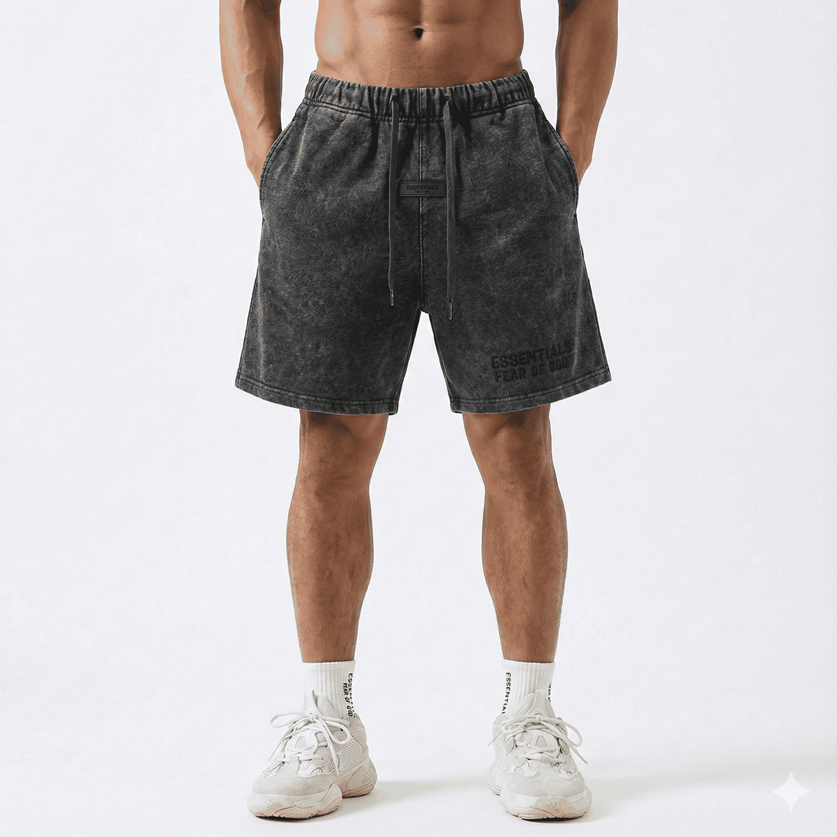 Bermuda 1818027 Pickling Negra De Algodón Para Hombre