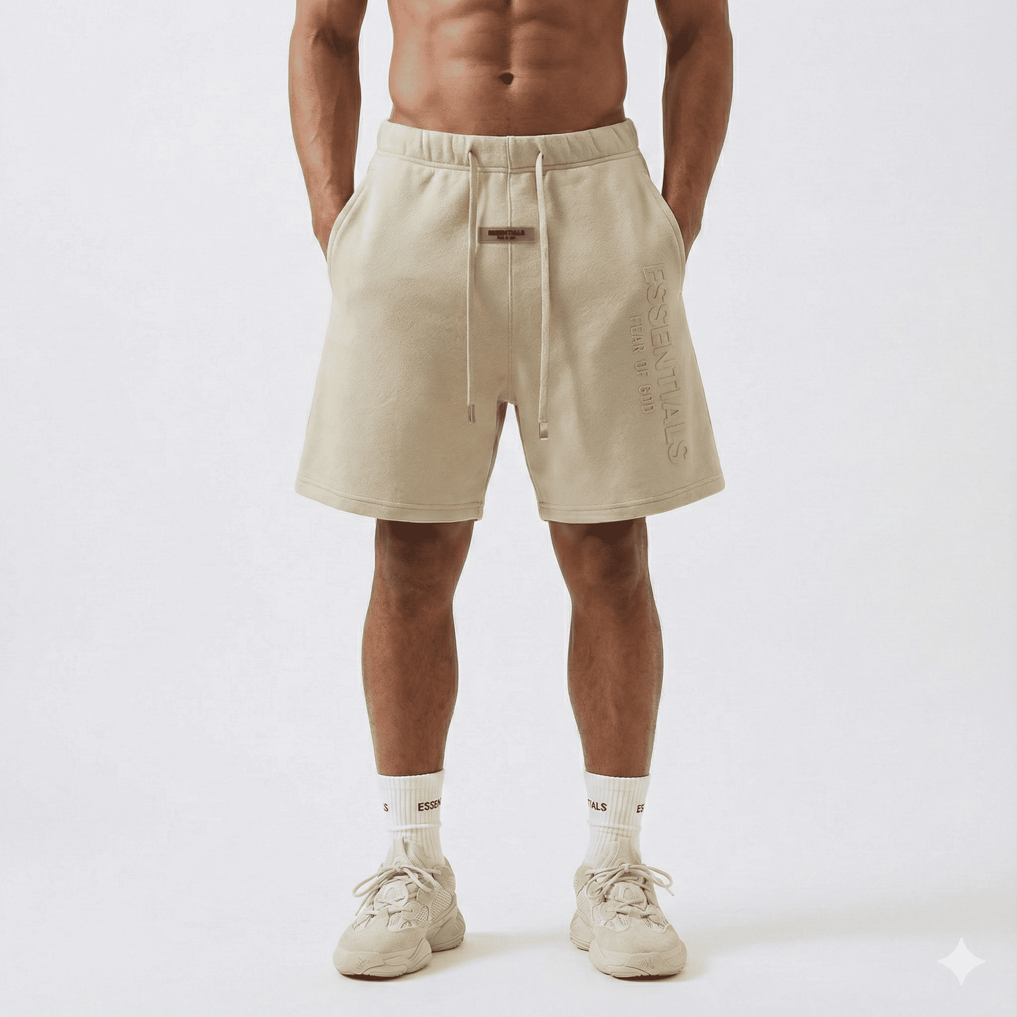 Bermuda 1818029 Crema De Algodón Para Hombre