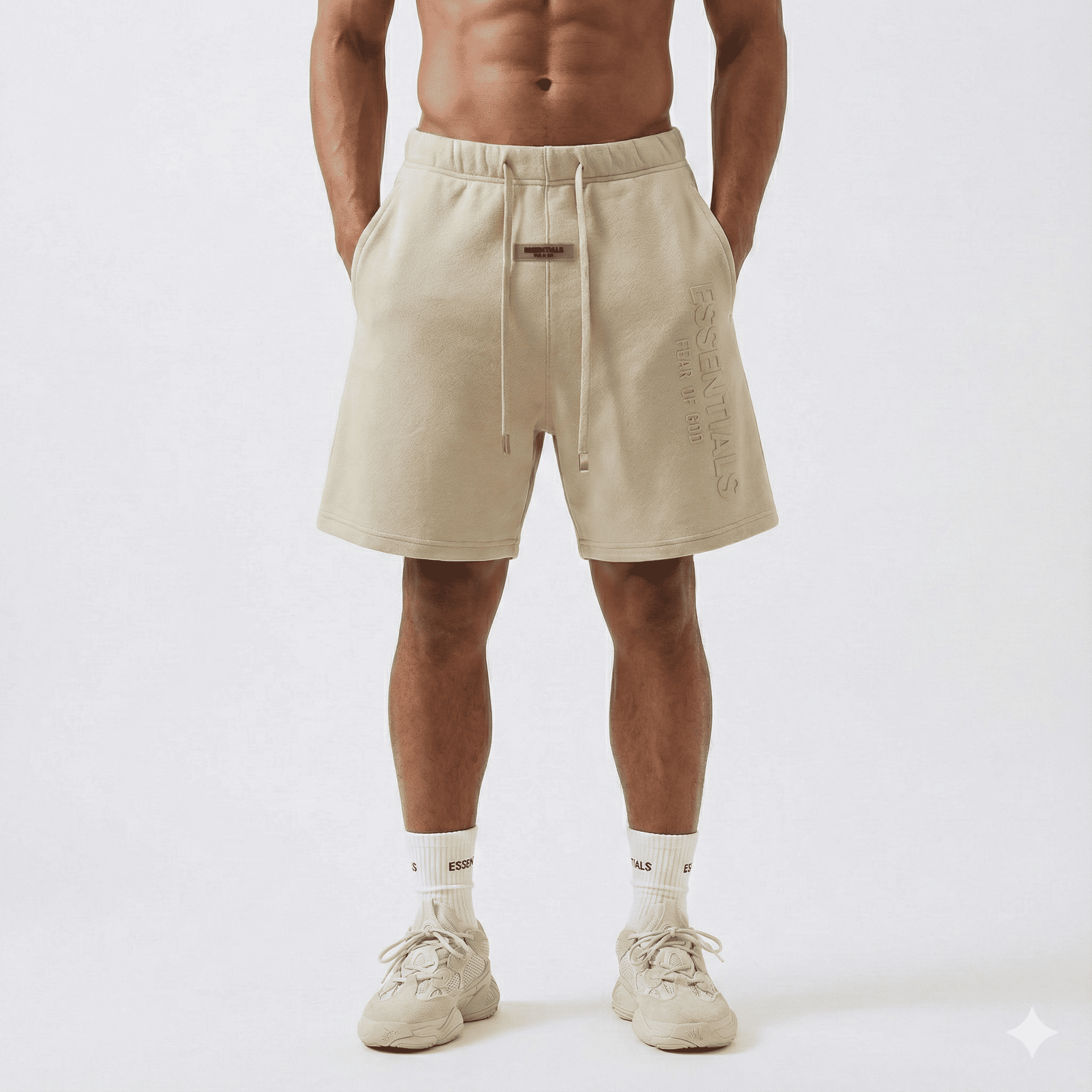 Bermuda 1818029 Crema De Algodón Para Hombre