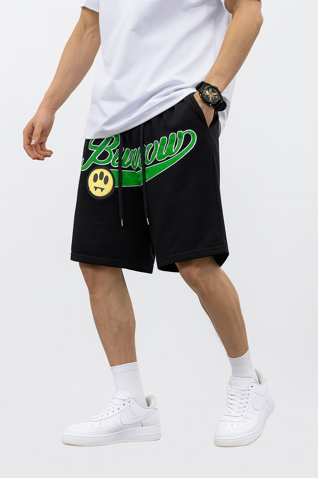 Bermuda 1818034 Negra de algodón Para Hombre