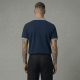 Camiseta 185017 Tipo Polo Azul Oscuro Para Hombre