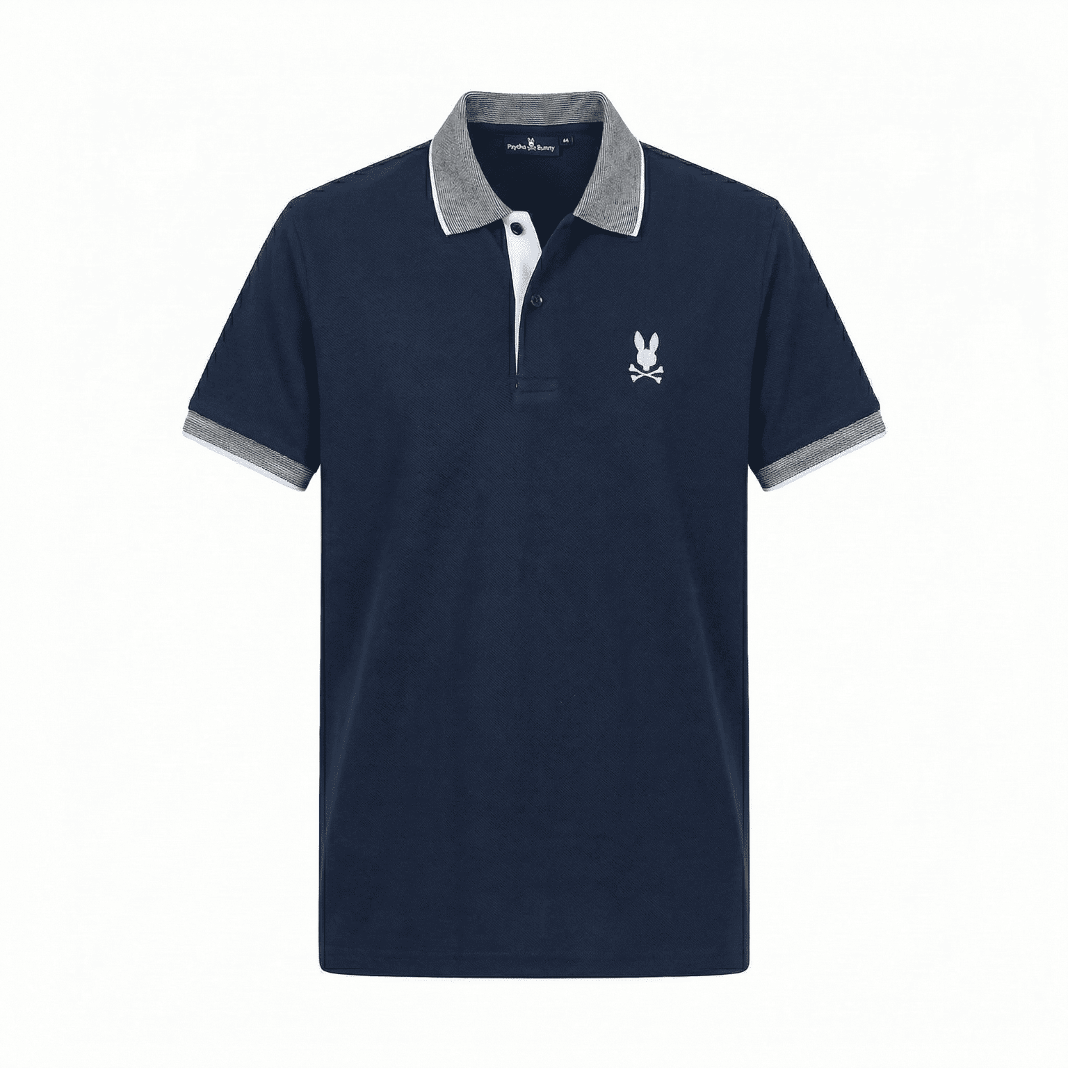 Camiseta 185017 Tipo Polo Azul Oscuro Para Hombre