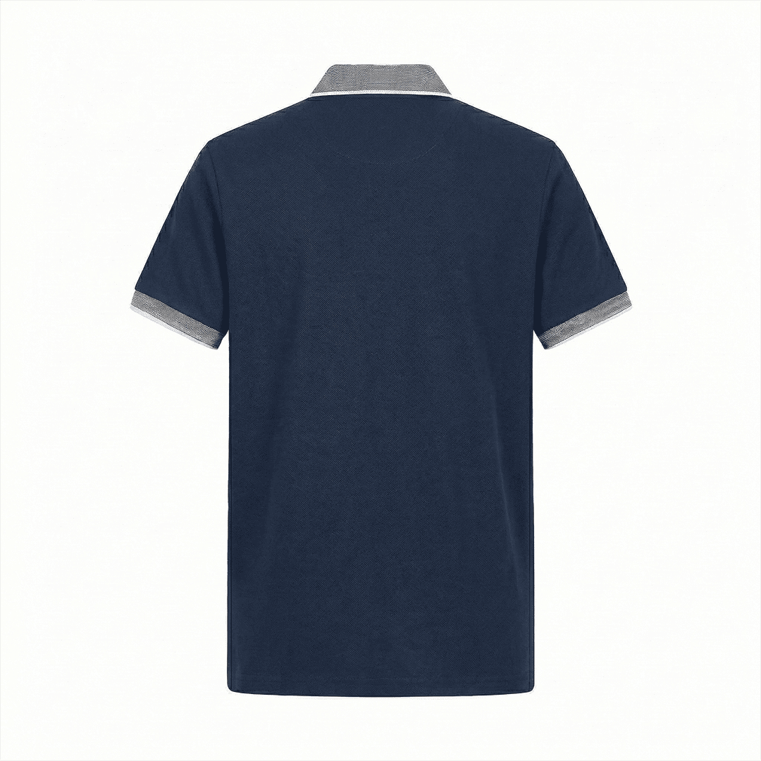 Camiseta 185017 Tipo Polo Azul Oscuro Para Hombre