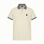 Camiseta 185017 Tipo Polo Crema Para Hombre