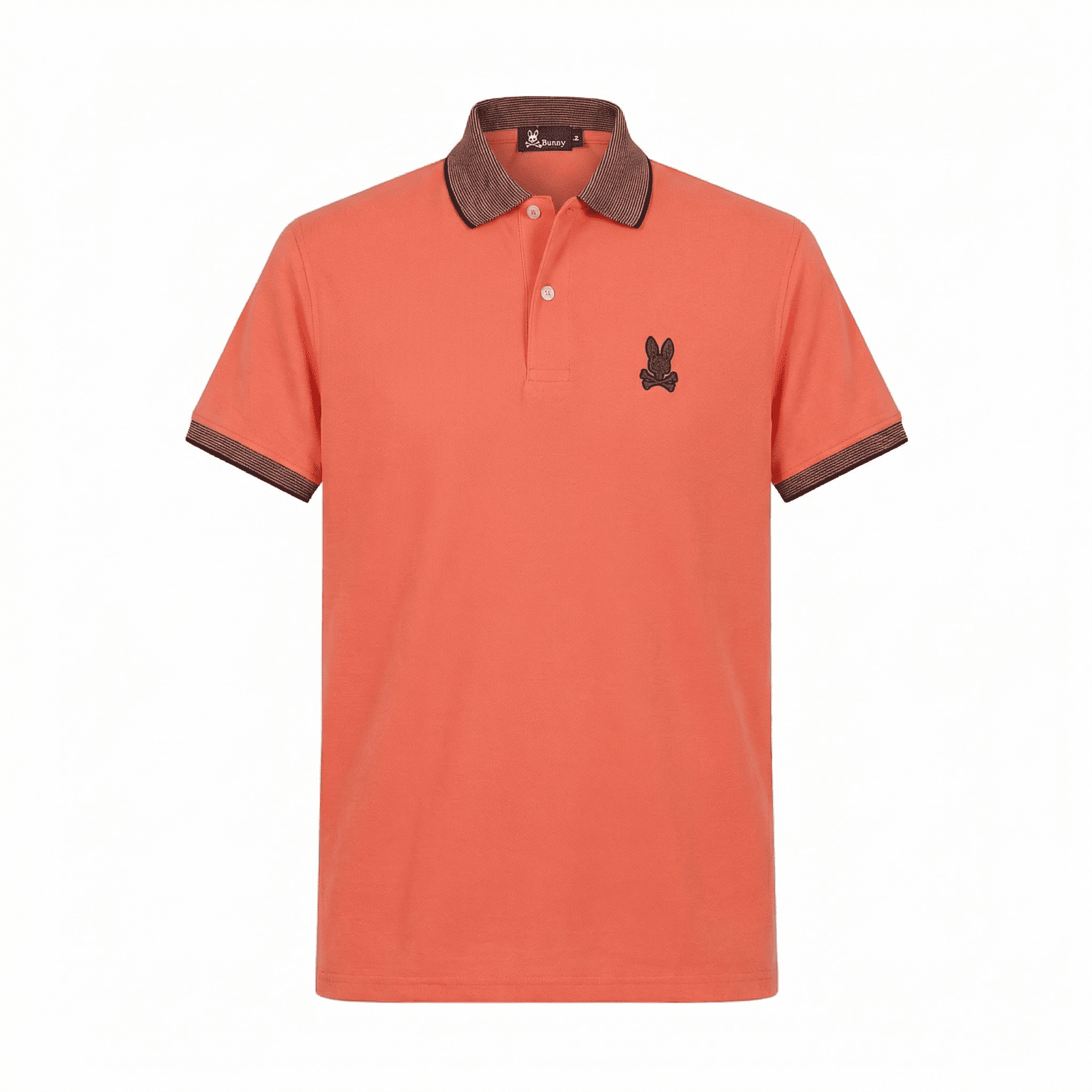 Camiseta 185017 Tipo Polo Naranjada Para Hombre