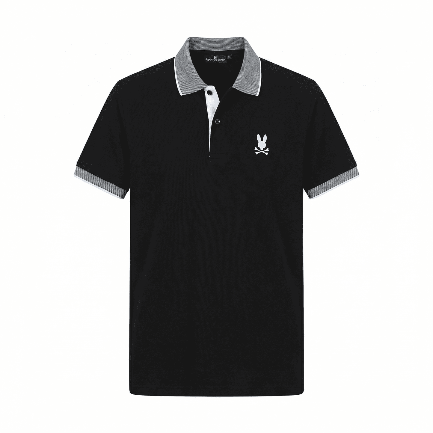 Camiseta 185017 Tipo Polo Negra Para Hombre