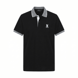 Camiseta 185017 Tipo Polo Negra Para Hombre