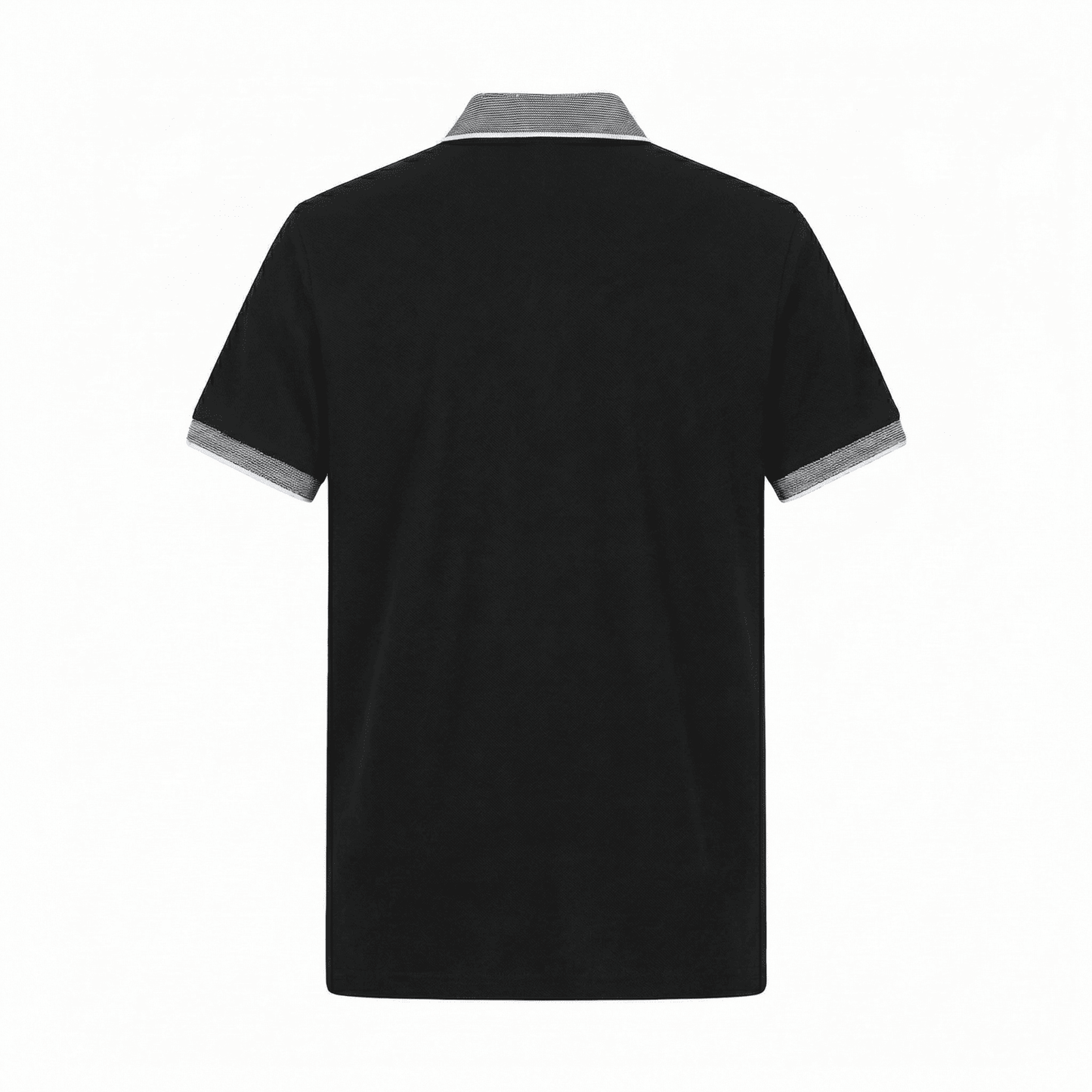 Camiseta 185017 Tipo Polo Negra Para Hombre
