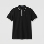 Camiseta 185035 Tipo Polo Negra Para Hombre