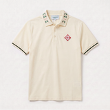 Camiseta 185036 Tipo Polo Crema para hombre