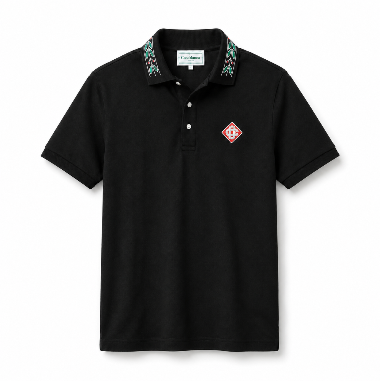 Camiseta 185036 Tipo Polo Negro para hombre