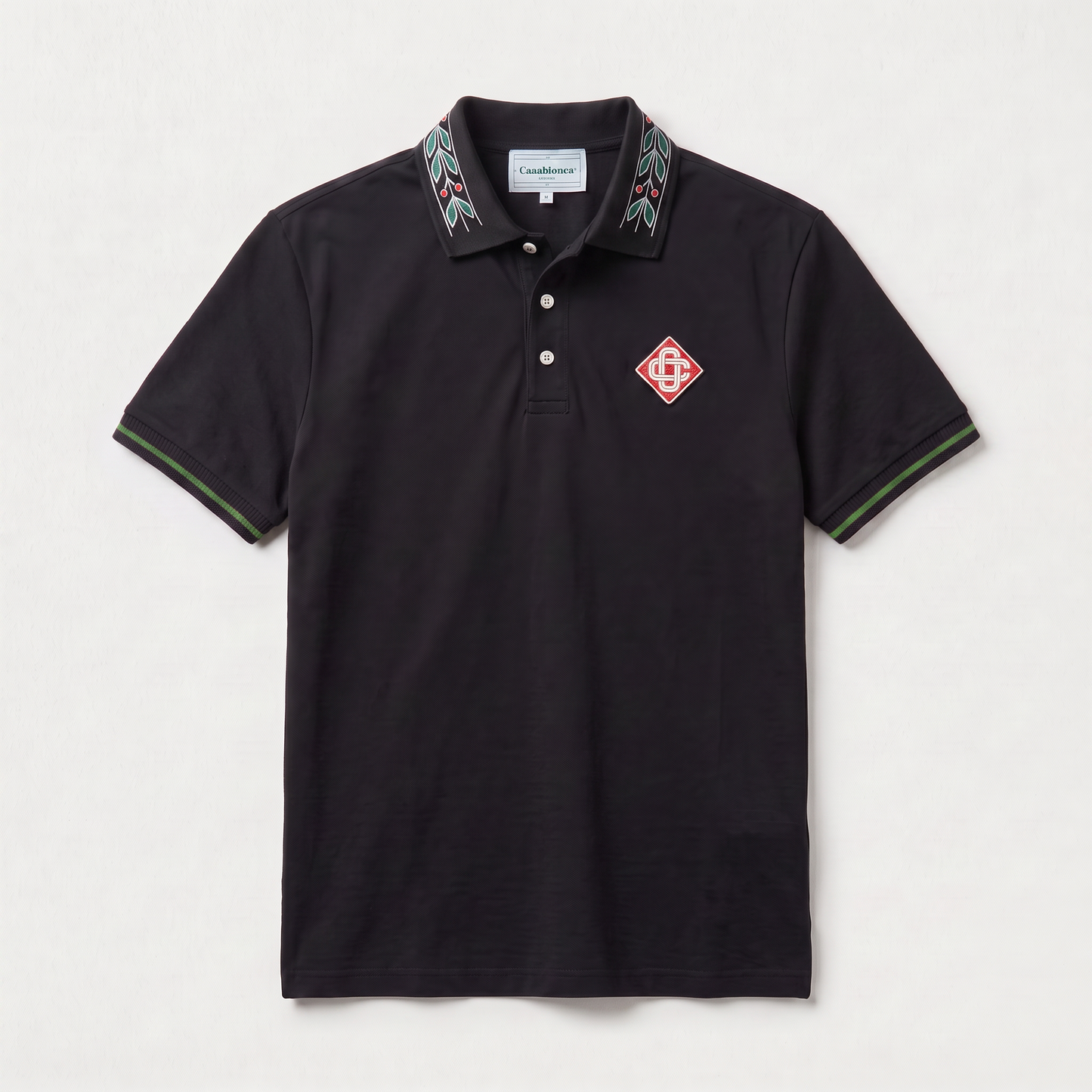 Camiseta 185036 Tipo Polo Negro para hombre