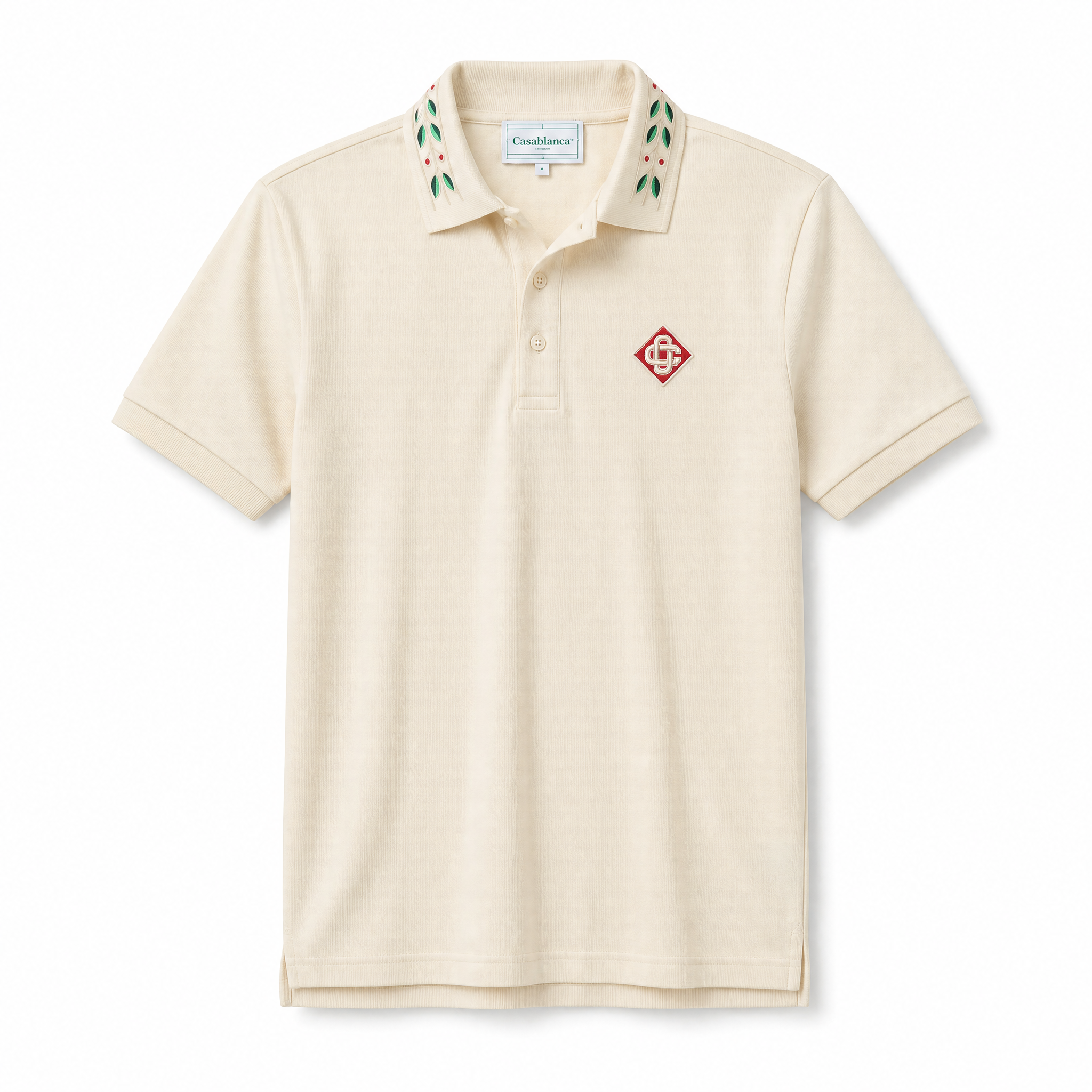 Camiseta 185036 Tipo Polo Crema para hombre